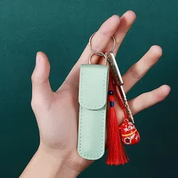 avalent 6 Pcs Ear Cleaning Tools Kit Set Earwax Remover With Leather Pouch image 2