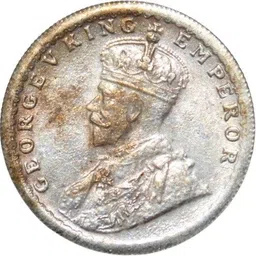 newway 5th King George - Half Rupee 1911 British India old Rare silverplated Coin Ancient Coin Collection image 2