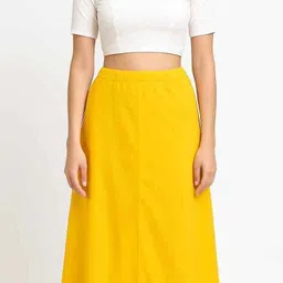 AARON A Yellow02 Cotton Blend Petticoat-picture-43