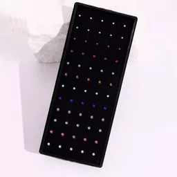 THANU'S CRAFT Cubic Zirconia, Crystal, Diamond Silver Plated Sterling Silver, Stainless Steel Nose Stud Set-image-12