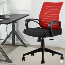vistro Fabric Office Adjustable Arm Chair-picture-17