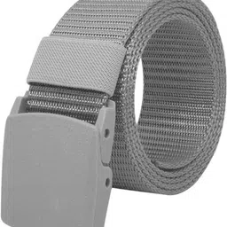 darkleatheris Men Casual, Evening, Formal Grey Nylon Belt image 2