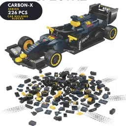 apex media and marketing india CARBON-X SPECTRE 226-Piece Racing Car Building Blocks Kit for Kids and Adults image 2