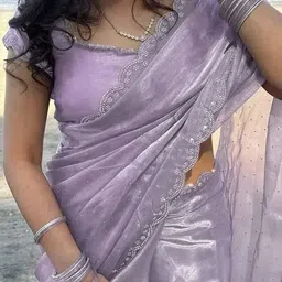 prisha Self Design Bollywood Organza Saree image 3