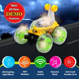 power drive Rechargeable 360° Rotation Big Stunt King RC Car | Remote Control Toy for Kids image 5