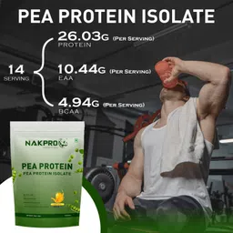 nakpro Vegan Pea Protein Powder for Muscle Gain and Recovery | Nutrition Supplement | Plant-Based Protein image 4