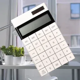 CALCU/SQIRE/85F-DC 12-Digit Display | Dual Power (Solar & Battery) | MULTI COLOR Basic Calculator-image-73