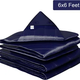 homestic 6x6 Feet Waterproof 120 GSM Premium Tarpaulin Tent Tirpal | Blue Tent - For this versatile tarpaulin offers reliable defence against rain,snow and UV rays.-picture-10