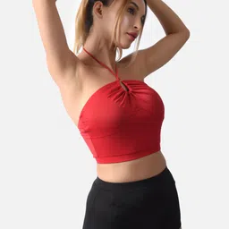 tomkot Embellished Women Tankini Red Swimsuit image 4