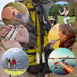 elephantboat Emergency Whistles Lifeguard Safety Whistle with Keychain, Kids Rescue Squeeze Whistle image 5