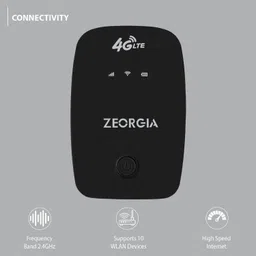 Zeorgia 4G LTE Wireless WiFi Dongle | All SIM Network, 150Mbps Speed Data Card image 2