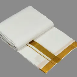 AK handloom Embroidered, Striped, Solid Men Dhoti image 2