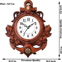 flipkart smartbuy Analog 31 cm X 24 cm Wall Clock image 3