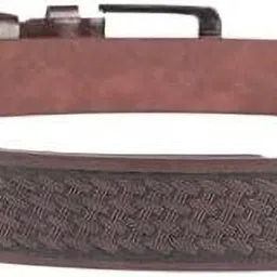 zevora Men Casual Brown Texas Leatherite Belt image 2