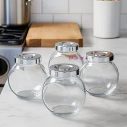 b7 creations Glass Pickle Jar - 200 ml-picture-34