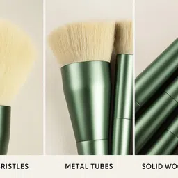 huda baby Beauty Premium Synthetic Bristle Professional Face&Eye Makeup Brushes Set image 3