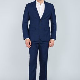 park avenue Men 2PC NOTCH FLEX - S.SLIM Checkered Suit-picture-40