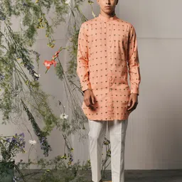 Project Bandi Tropical Printed Mandarin Collar Long Sleeves Kurta & Pyjama Set image 2
