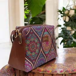 jugnu Maroon Women Sling Bag Chauras-btm-1 image 3