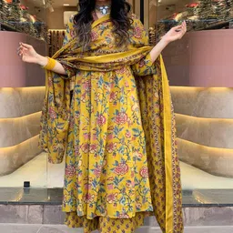 royal export Printed Kurta, Palazzo & Dupatta Set-picture-14