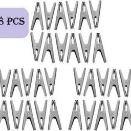 Anne-kee 48 PCs Cloth Clip Cloth Pegs Clothes Pegs Hanging Clip Heavy duty Stainless Steel Cloth Clips-picture-16