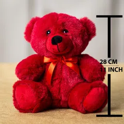 toyingly Red Super Soft Teddy Bear, Plushie toy for Girl/Boy, Cuddling Toy - 28 cm-picture-12
