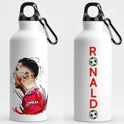 ron brando Ronaldo Printed Stylish Sipper Water 600 ml Water Bottle-picture-19