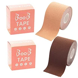 Lnrueg 2 Rolls Women Breast Lift Tape Adhesive Cotton Chest Tape Practical Women Breast Push up Tape 1 image 2