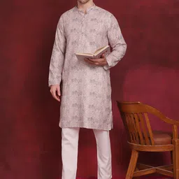 Anouk Floral Printed Regular Kurta With Pyjamas-picture-30