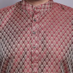 SOJANYA PLUS Woven Design Kurta & Pyjamas With Nehrujacket image 2