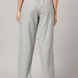 Kryptic Women Pack of 2 Checked Pure Cotton Lounge Pants image 4