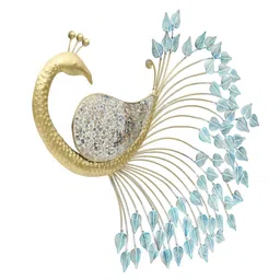 vedas Nihaal Peacock Multicolour Iron Wall Art image 2