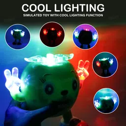 fiddlerz Dancing Apple Toy with Light & Music Battery Operated Sound Toy Educational Fun image 4