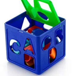 ssentrprioner Multicolor Shape Sorting Cube Toy for Toddlers – 16 Unique Shapes image 2