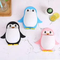 shreejee Plastic Penguin Design Wall Mounted Storage Organizer for Bathroom/Kitchen Etc x3.577 Storage Basket image 1