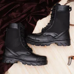 skypher Men’s Stylish Leather Boots Boots For Men image 3