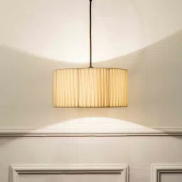 kapoor lampshades Beige Metal Hanging Light image 1