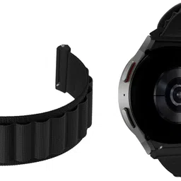 ACM Pack of 2 Watch Strap Leather & Nylon for |Pebble Polar Smartwatch Belt 3637333 mm Synthetic Leather Watch Strap image 3