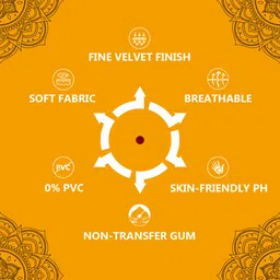 eyetex Pallavi Sticker Kumkum Forehead Maroon Bindis image 3