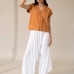 n-gal Solid Rayon Women Harem Pants image 4