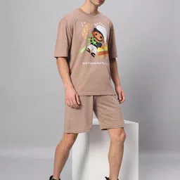 griffel Tshirt Regular Shorts Co-ords Set-picture-16