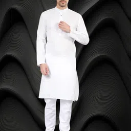 ladyflock Men Cotton Blend Kurta Pyjama Set image 2