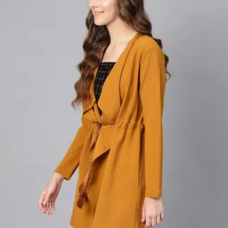 sassafras Women Full Sleeve Yellow Shrug image 2