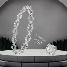 rkb sales Alloy Cubic Zirconia Silver Bracelet-picture-19