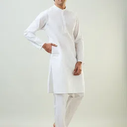 sleepz by raymond Men Top & Pyjama Set White Solid image 3