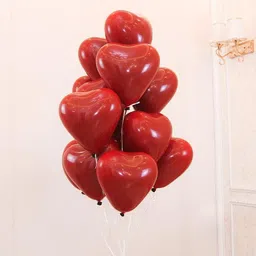 kpjustclick Solid HEART SHAPE RED BALLOON Balloon-picture-28