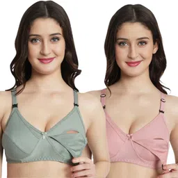 lerisha Pack of 2 Women Maternity/Nursing Non Padded Bra-picture-17