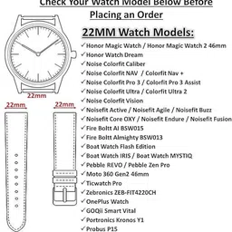 Firetook 22mm Silicone Strap for Smart Watches Compatible with Noise, Fireboltt, Boat Xtend, Pebble, Boat, Boat Flash, Noise Color fit,Ultra Smart Watch Smart Watch Strap image 2