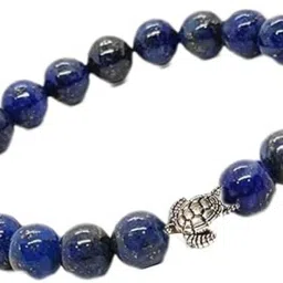 gemvastu Lapiz Lazuli, Stone Beads, Crystal Charm Bracelet-picture-15