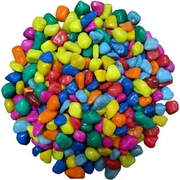 Elevate Home Decor With Multicolor Small Stone -A67 Carved, Engraved, Painted, Polished, Regular Asymmetrical Rock Pebbles-image-53